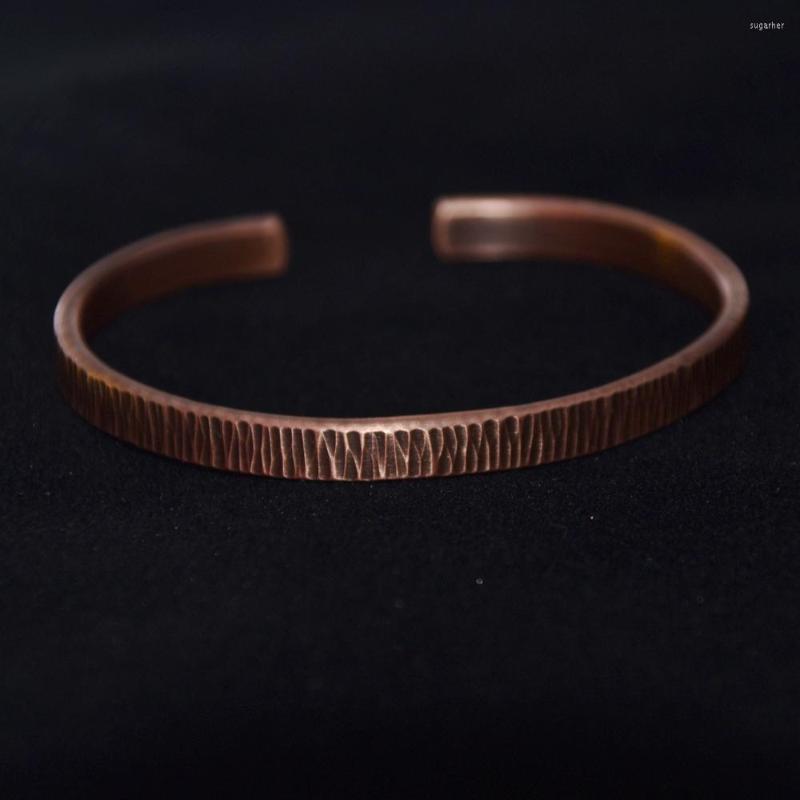 

Bangle Customized Hand-hammered Pure Copper Bracelet For Men's And Women's Retro Mobius Vintage Cuff Bangles Wristlet Of Girl's