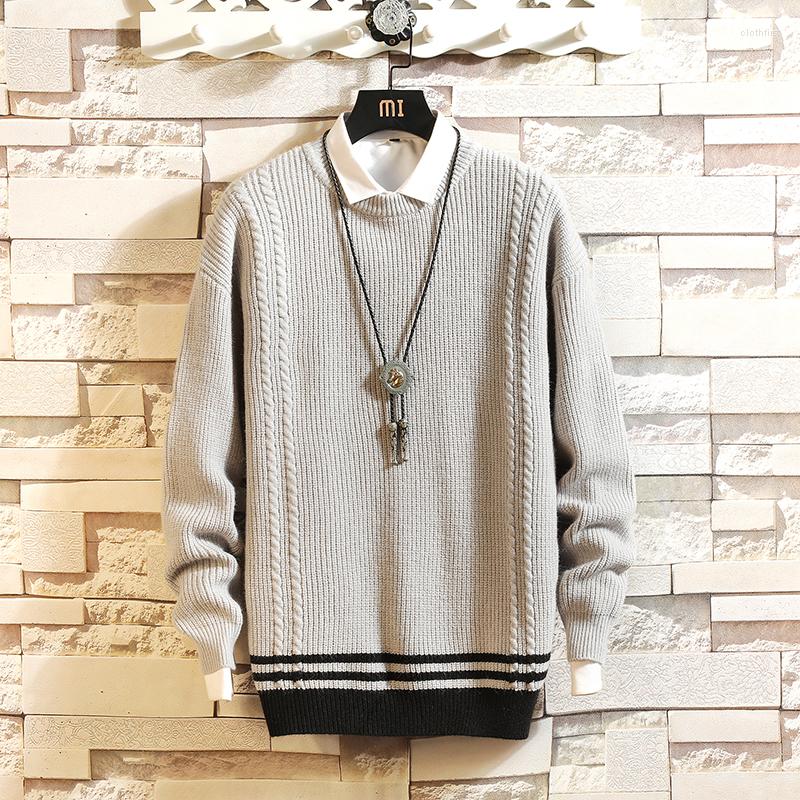 

Men's Sweaters High Quality Men Autumn Winter Knitted Sweater O Neck Long Sleeve Pullover Top Warm Soft Male Jumper Casual Knit Clothes, Purple