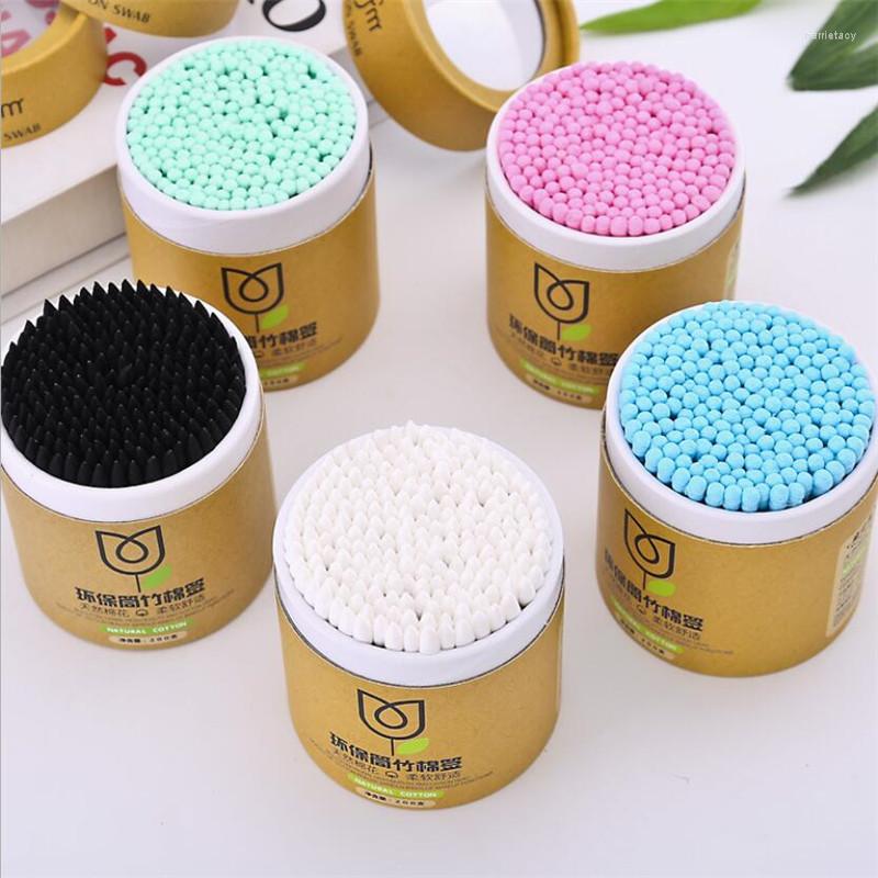 

Makeup Sponges 100/200pcs/Box Bamboo Baby Cotton Swab Wood Sticks Soft Buds Cleaning Of Ears Beauty Nose