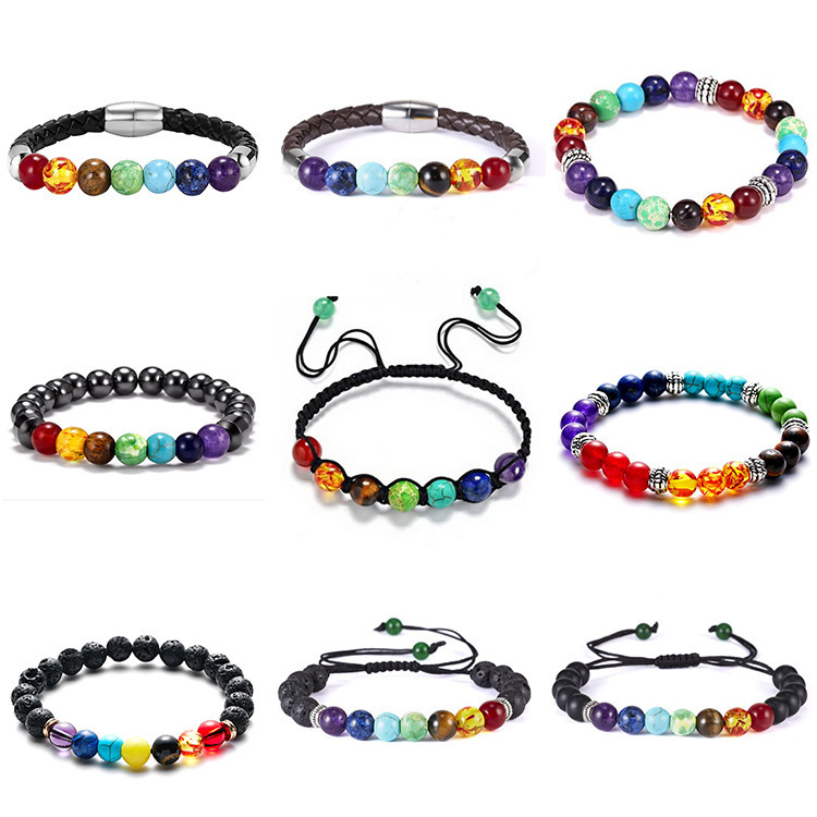 

Charm Bracelets for Women Men Couple Bead Black Color Bohemia Fashion Jewelry Birthday Gift