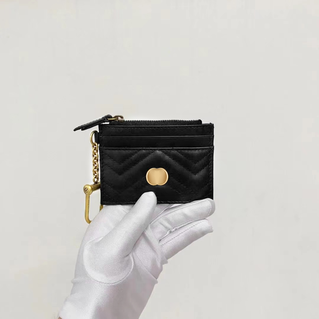 

Luxurys Designers luxury Coin Purses card holder key pouch WOODY fashion passport holders credit mens womens Genuine Leather wristlets Wallets metal logo zipper, Carton