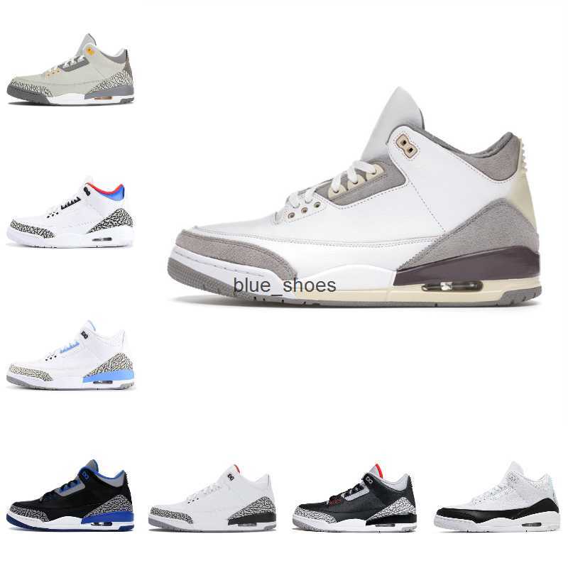 

Basketball Shoes Tinker Trainer Sneakers Black White Racer Blue Cool Medium Grey Maniere Red Royal Cement 3 3S Mens Free Throw Line, 014