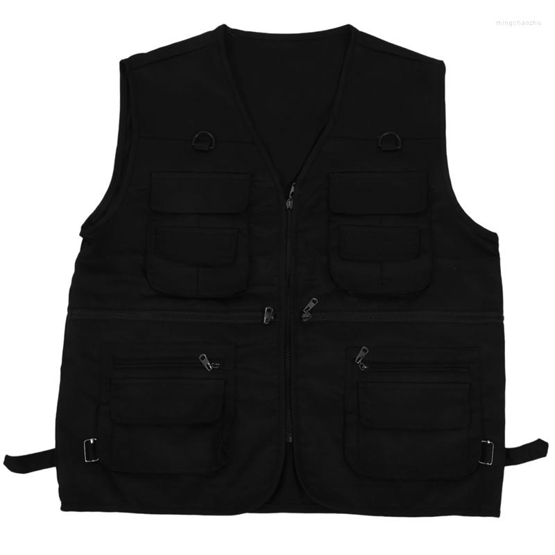 

Hunting Jackets Men's Fishing Vest With Multi-Pocket Zip For Pography / Travel Outdoor Sport, Army green