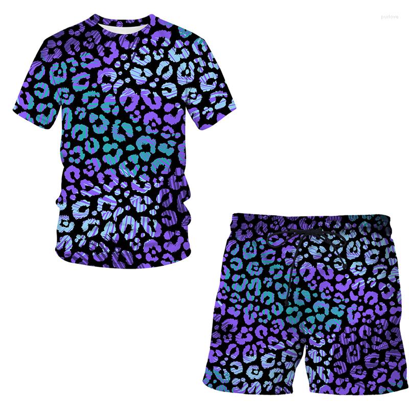 

Men' Tracksuits Fashion Summer Short Sleeve And Shorts Casual Set Men Animal Leopard Print 3D Printed T-shirt Sport Suit Outdoor Tops, Cbt-3779jiacbdk-2048