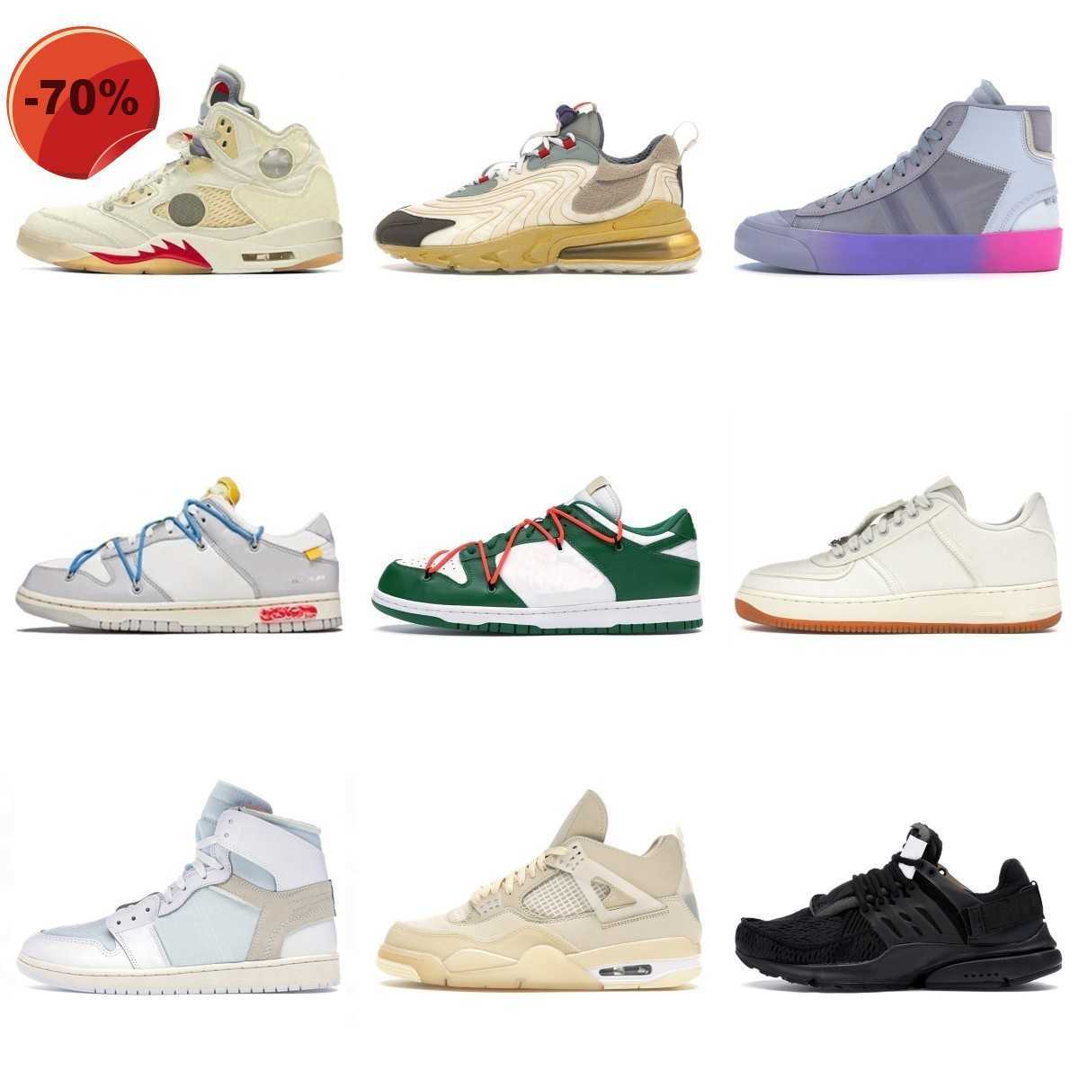 

LOW shoes Basketball Shoes Designer One Low Presto Sneakers Men Women Rubber Airs OFFS Mca Volt White Black FoRcES Basketball Jumpman 1 1s 4 Sail 4s 5, 36-46 offfwhite university blue
