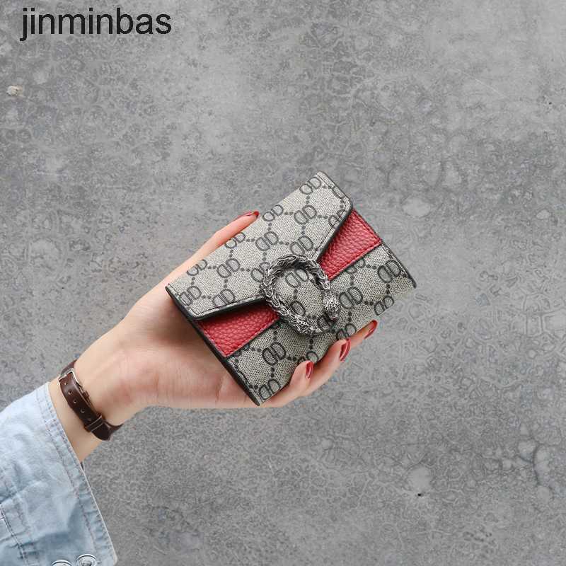 

Luxury Design Bag Shop Wholesale and Retail 2023 New Women's Wallet Short Fashion Live Broadcast Multi Card Position 30% Discount Buckle Wallet, Red (gun color)