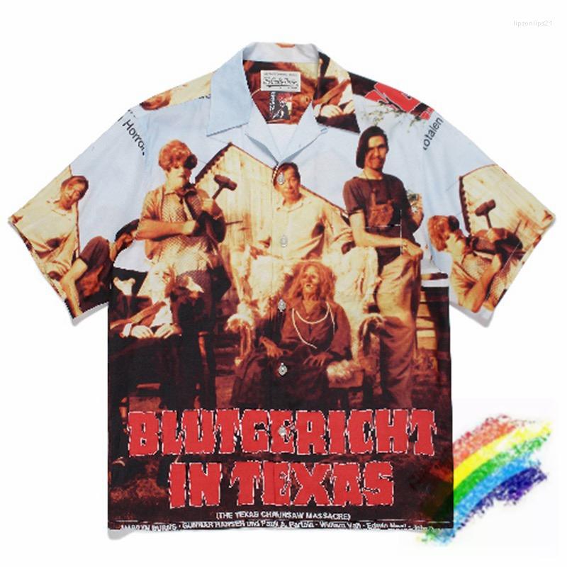 

Men' Casual Shirts Quality WACKO MARIA Shirt Men Women Tees