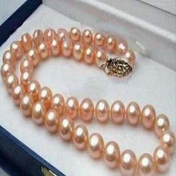 

Fashion Jewelry 8-9mm Genuine Pink Cultured Pearl 18 inch Necklace