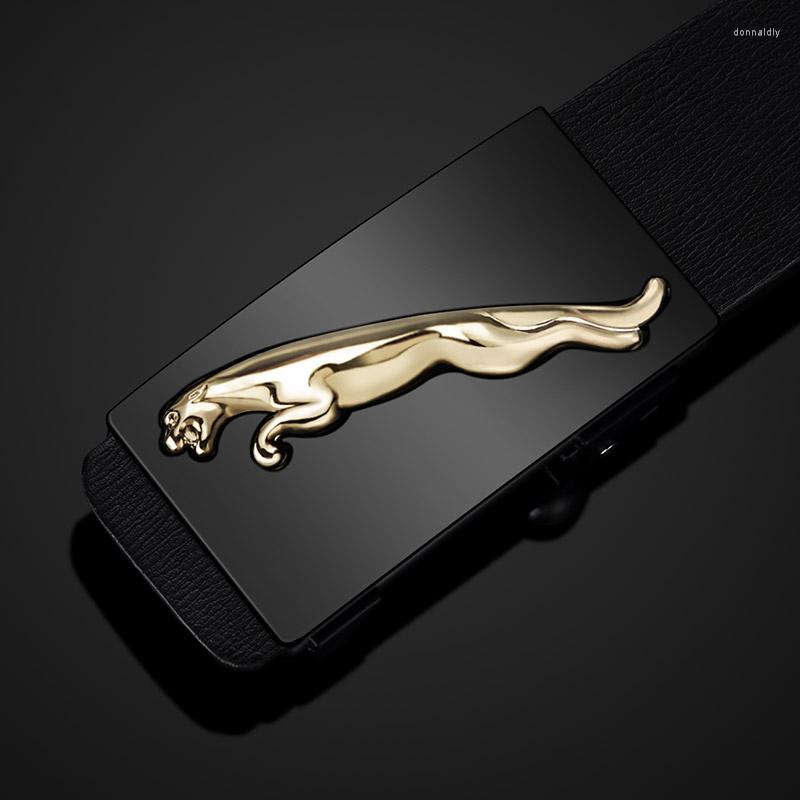 

Belts Luxury Men's Belt Automatic Buckle Genuine Leather Adjustable And Cutting High Quality Male Waist Business Leisure, Gold