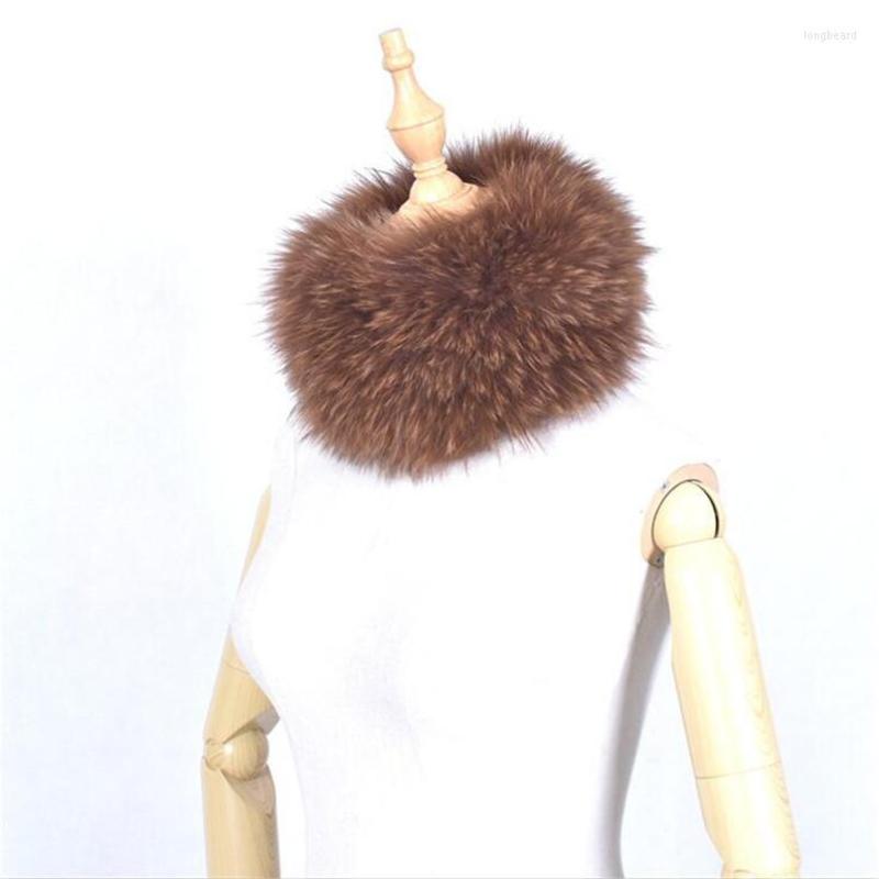 

Scarves Real Fur Scarf Headbands Women Winter Ring Luxury Soft Neck Warmer Good Elastic Mufflers S8