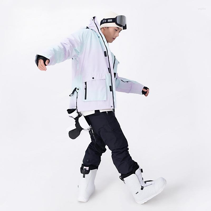 

Skiing Jackets Winter Ski Suit Men Female Jacket Pants Waterproof Windproof Outdoor Sport Sets Snowboarding Snow Clothes Women Male, Picture shown