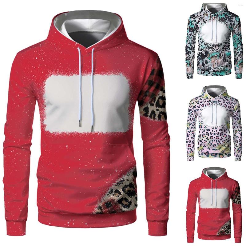 

Men' Hoodies Trendy Men Women Printing Sweatshirt Long Sleeved Hooded Collar Pullover Male Casual Blouse Tie Band, Green