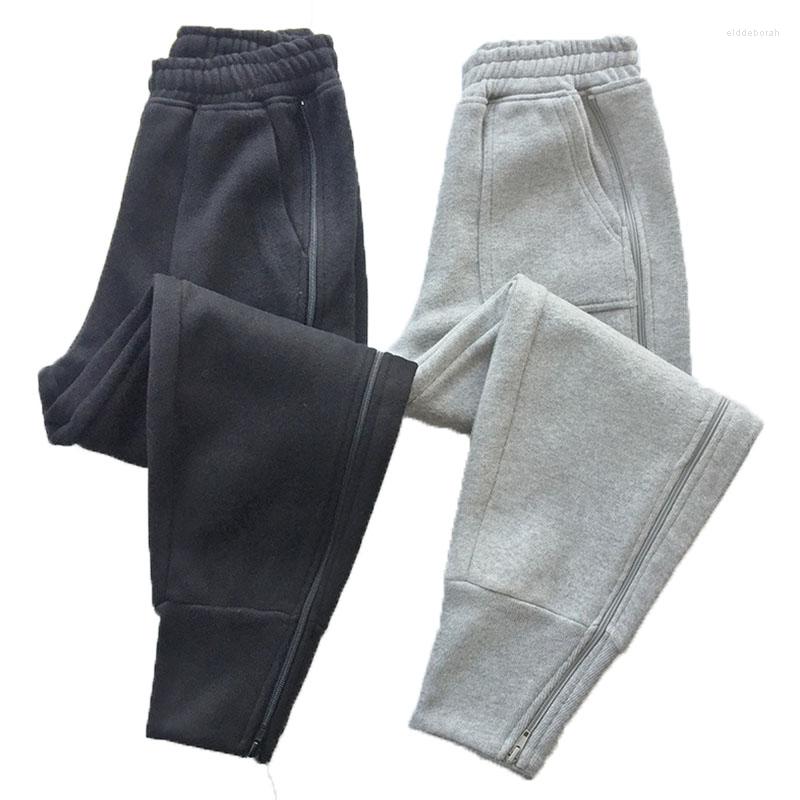 

Women' Pants Ladies Sweatpants Harem Women' Trousers 2022 Autumn Winter Elastic Waist Side Zipper Casual Female W147, Black