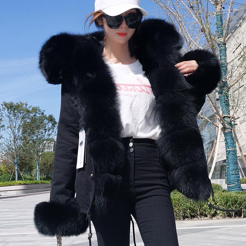 

Women's Trench Coats 2022 Fur Coat Female Solid Color Slim Short Collar Wild Party To Overcome Winter Clothing, Purple