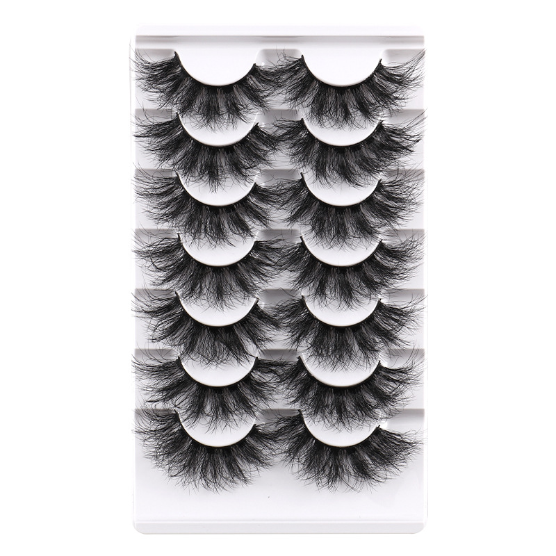 

Natural Soft Mink False Eyelashes Thick Curly Reusable Handmade Multilayer 3D Fake Lashes Full Strip Lash Extensions Makeup Accessory for Eyes DHL