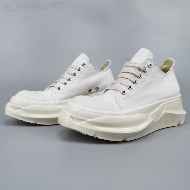 

Boots rick Designer boot Ankle Men owens shoe Unisex Shoes Fashion Sneakers Street Dancing Rock Canvas Lace Up High Top Women booties JZFA