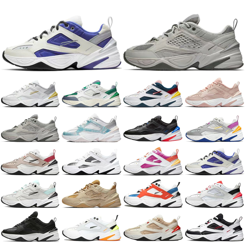 

M2K Tekno Phantom White Pure Platinum Running Shoes Designers Woman Man Team Orange Hyper Jade Pink Twill Denim Sneakers Light Bone Plum Chalk Dad Chassures, Color 14