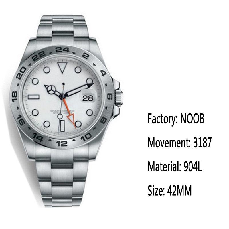 

Classic Men's Watch V7 Version 3187 Movement 904 stainless steel sapphire glass original box and paper, 0.8mm
