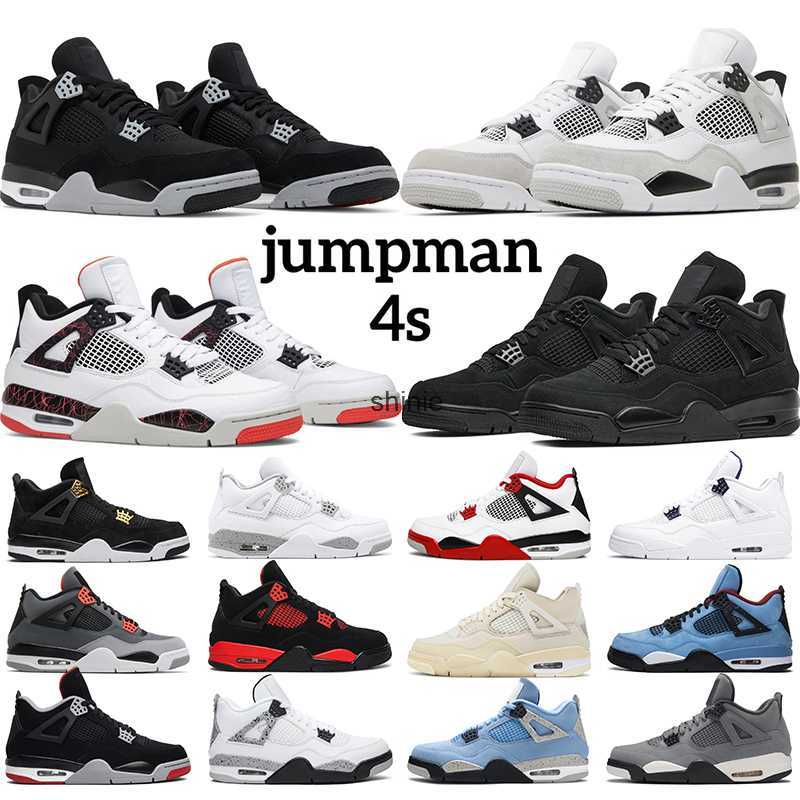 

Military Black 4 men basketball shoes Cat Canvas jumpman 4s Fire Red White Oreo j4 womens mens trainers sports sneakers tennis size, 32