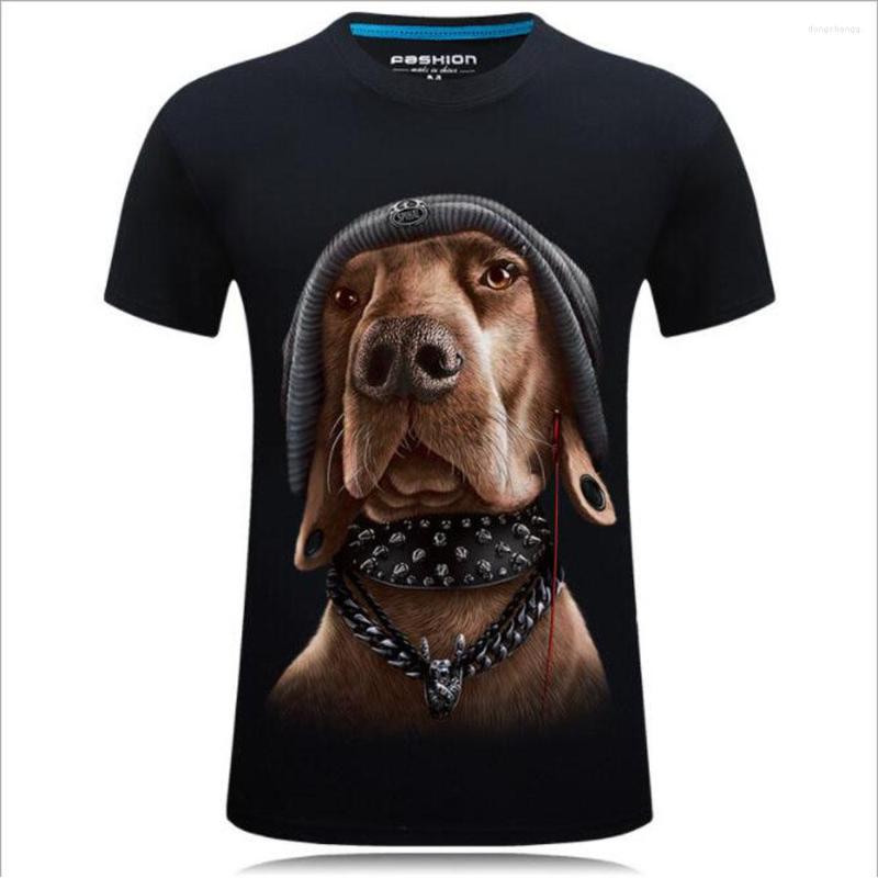 

Men' T Shirts Mode Mooie Hond 3D Print Vrouwen Dames Meisjes T-shirt Dier Harajuku Ronde Hals Korte Mouw Unisex Zomer Tops & Tees -6XL, Black