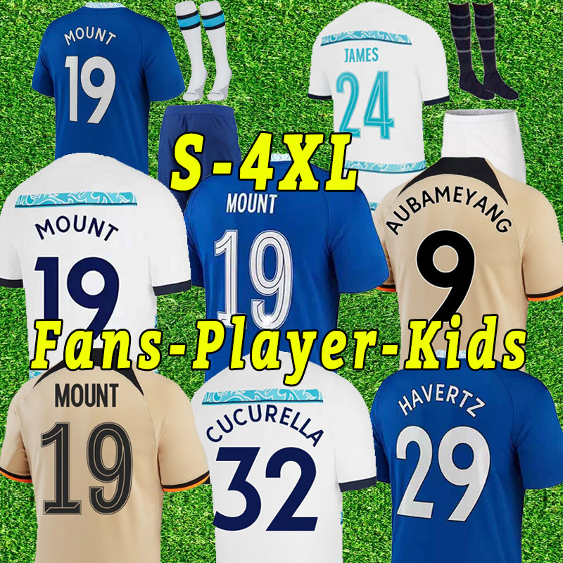 

Fans Player version CFC soccer jerseys 2022 2023 PULISIC ZIYECH HAVERTZ KANTE WERNER ABRAHAM CHILWELL MOUNT JORGINHO football shirt Adult Kids child Full Kit 3XL 4XL, Home
