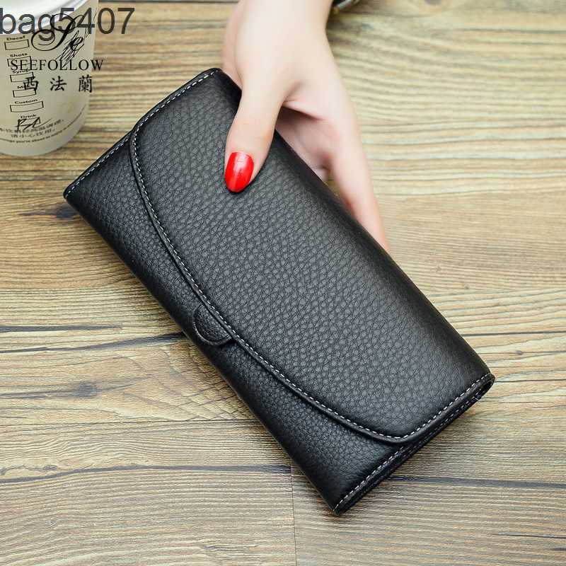 

Luxury Design Bag Ladies Purseshop Wholesale and Retail Fashion New Wallet Women's Long Leather Fashion Large Capacity Card Holder Top Layer Cowhide Handbag, Wine