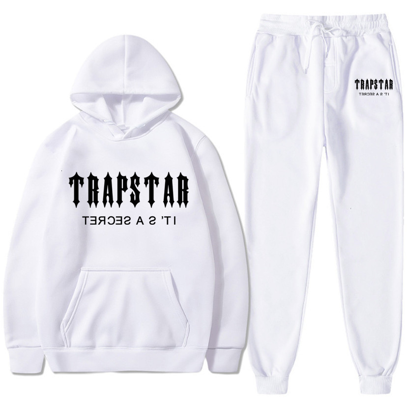 

Men's Hoodies Sweatshirts Trapstar Autumn Winter Men Hooded Sweatshirt Suit Couple Jogging HoodiesSweatpants Two Pieces Set Streetwear Tracksuit 221201, Black top 44