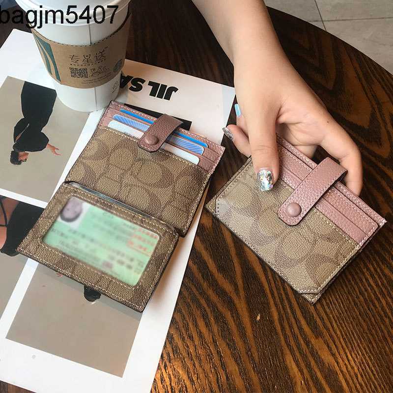 

Design Bag Ladies Purse Card Women's Ultra Thin Small and Exquisite High-end 2021 New Ins Style Number of Cards Net Red Card Trend, Apricot pink