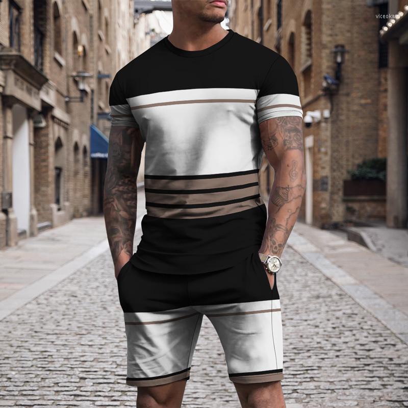 

Men's Tracksuits Summer Men Set Soild Color Short Sleeve T Shirt Shorts 2 Piece Outfit Clothes Sportswear Male Oversized Sets, Ts8484