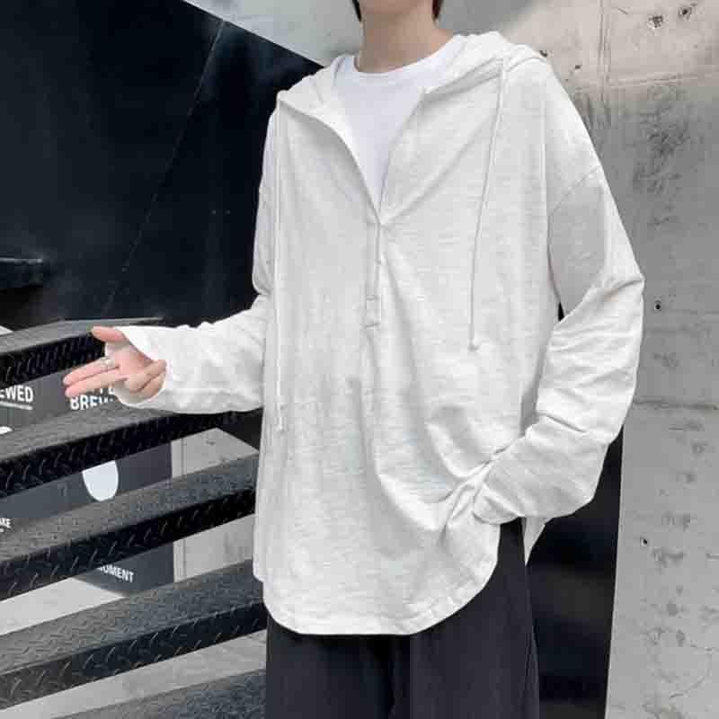 

Men' Sweaters Style High Street Sweater Long Sleeve Pullover Hoodie Hip Hop Fashion Loose American Casual Couple' Top, Gray