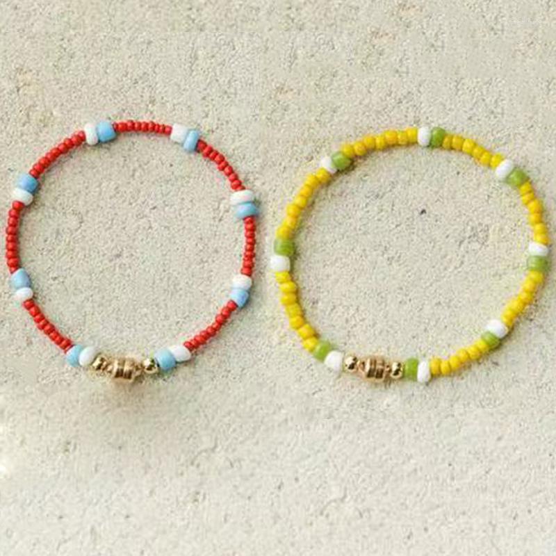 

Strand Multi-colored Irregular Beaded Crystal Bracelet Porcelain Classic Fashion Accessories Gift For Girls Friendship Handmade