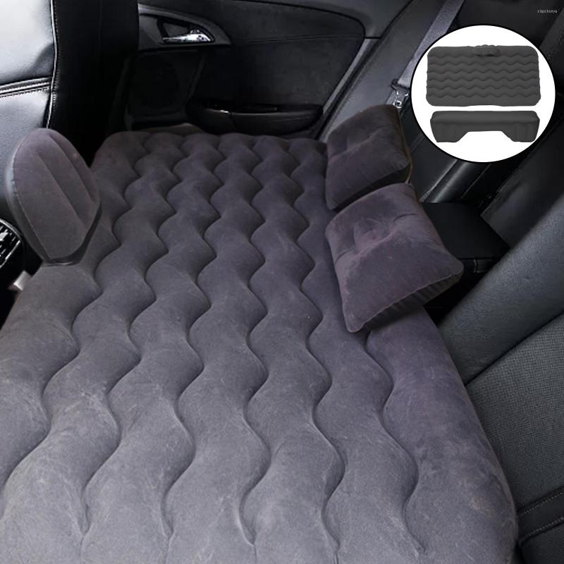 

Interior Accessories Inflatable Car Air Mattress With Pump Travel Camping Vacation Back Seat Blow-Up Sleeping Pad For Truck SUV Minivan