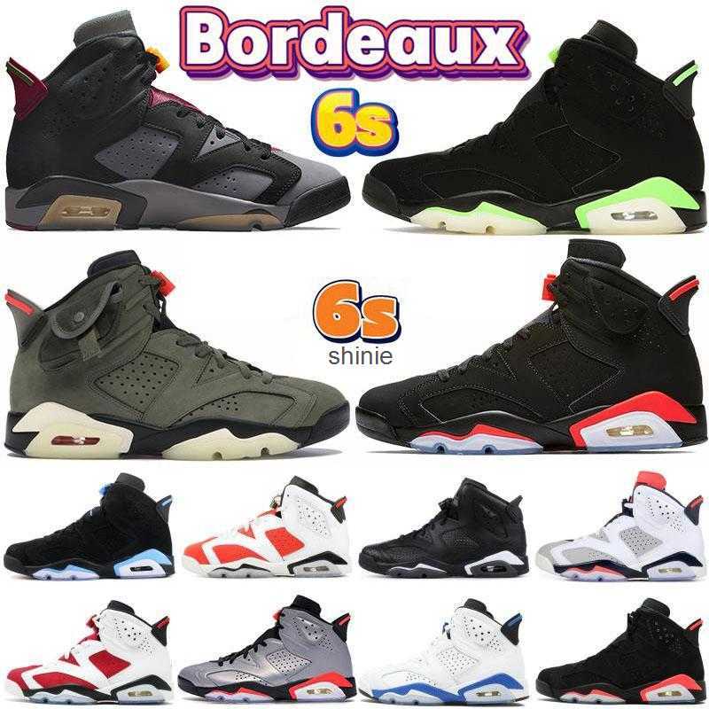 

Basketball Shoes Sneakers Oreo Trainers Red Bordeaux Racer Blue White Sail Black Metallic Unc With New 6S Jumpman 6 The, 51