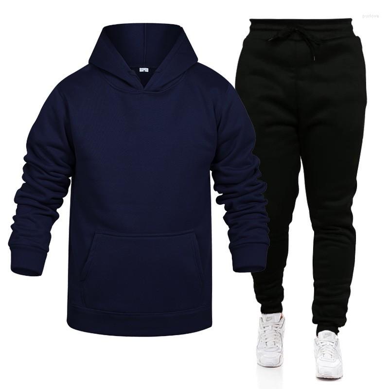 

Men' Tracksuits Spring And Autumn Men' Casual Sweater Set Sportswear Hooded Jacket Sports Pants Fashion Streetwear --3XL