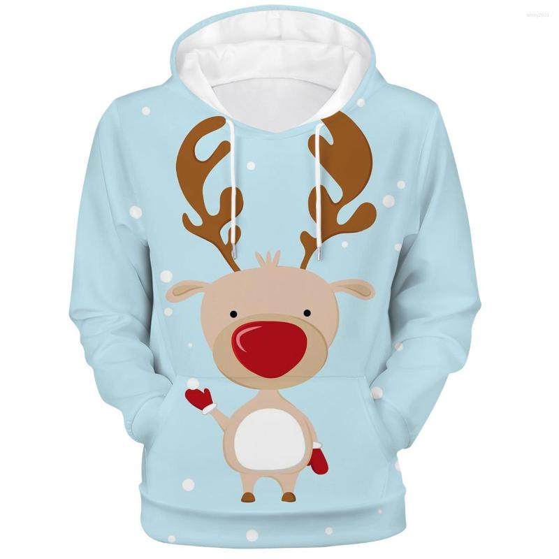 

Men's Hoodies Snowman And Elk 3D Printed 2022 Spring Men Women High Street Sweatshirts Fashion Chic Streetwear Pullovers Top