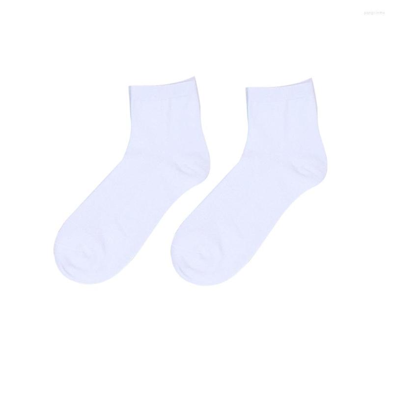 

Men's Socks 10pairs Washable All Season Daily Home Casual Sport Business Solid Color Cotton Blend Mid-calf Length Breathable Mesh Men, White 10pairs