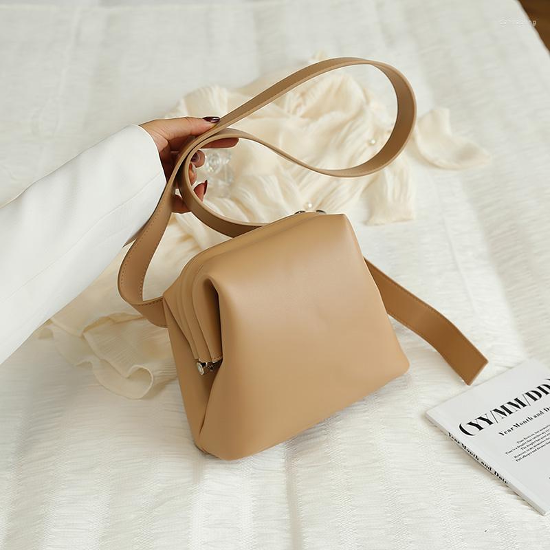 

Evening Bags 2022 Fahion Korea Girl Designer Shoulder Young LadyTrending Messenger, Beige