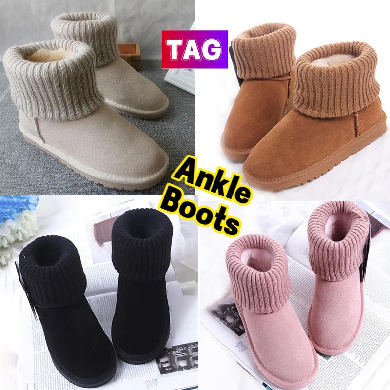 

Knit Ankle Boots: Warm & Comfy Snow Shoes for Men and Women, 09-deep blue