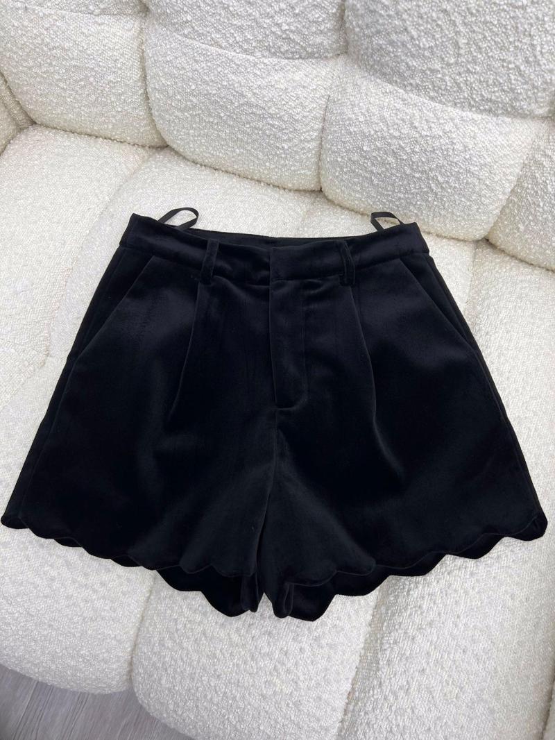 

Women' Shorts 2022 Women Fashion Loose Casual Invisible Pocket Lace Velvet 1018