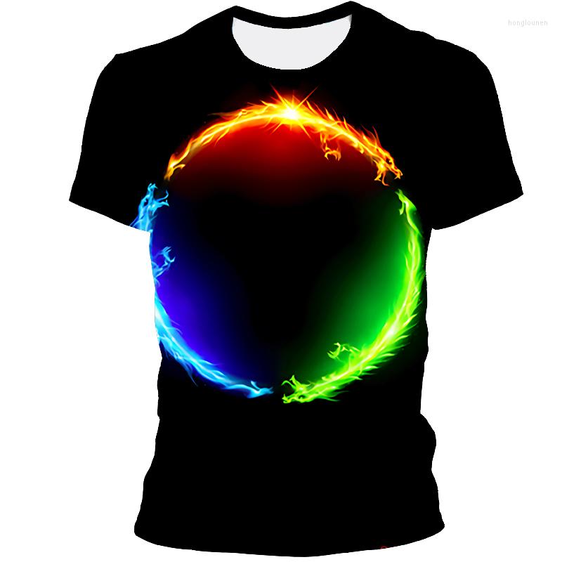 

Men's T Shirts Short Sleeve T-shirt 3D Design Shirt Abstract Casual Fashion Round Neck Summer 2022, 80293