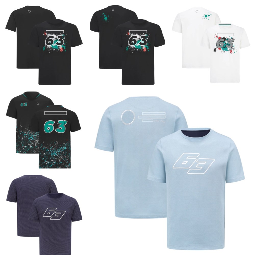

F1 official same style team uniform men's driver T-shirt Formula 1 racing uniform can be customized