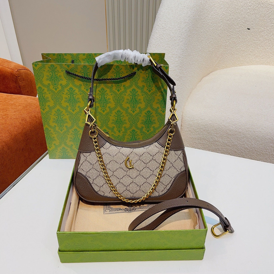 

Aphrodite small shoulder bag designer Chain Wallet Women Half Moon Underarm Crossbody Ophidia Handbag Lady Messenger Totes Purse HOBO Womens bags Luxury Backpack, You can look more picture
