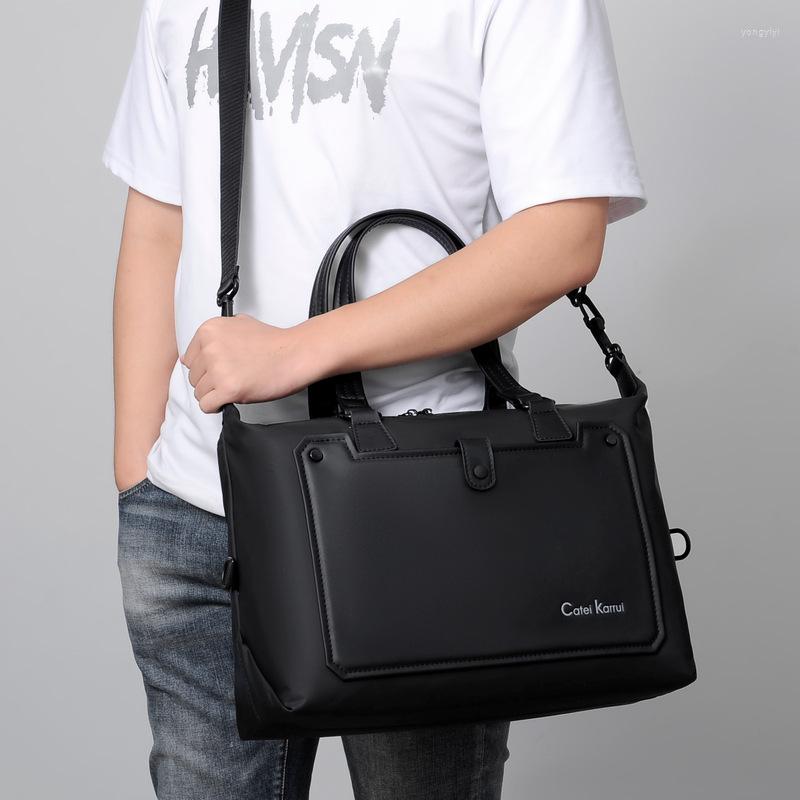 

Duffel Bags Men's Shoulder Bag Fashion Large Capacity Commuter Business Travel Handbag High Quality Messenger Gym, Black