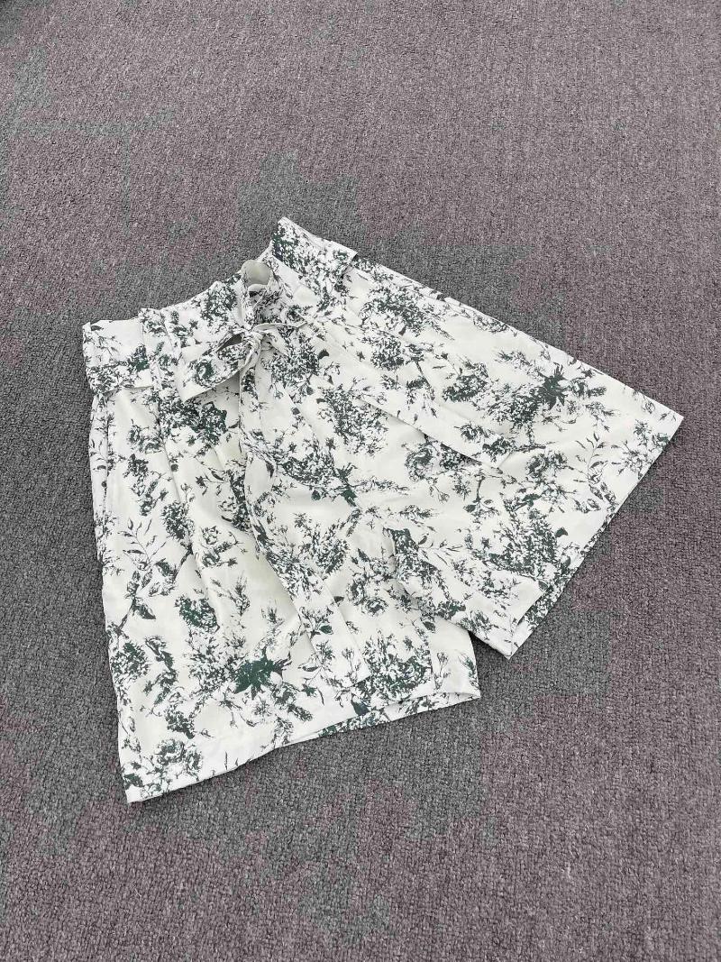 

Women' Shorts Fashion 2022 Women Loose Belt Printed 0404