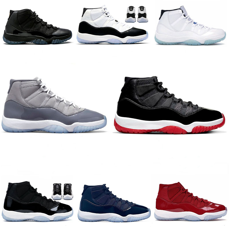 

Jumpman Cherry 11 11s Mens Basketball Shoes Cool Grey Pantone 72-10 Legend Blue Bred Concord Cap and Gown Men Women Outdoor Sports Sneakers, #28