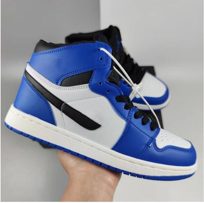 

Designer Mens Basketball Shoes Sneakers Fashion Brand Men Women 1s High Top Lace-Up Leather Casual Comfortable Sneakers Trainers 36-44 a4