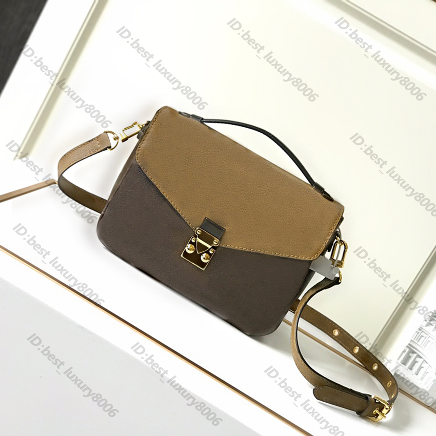 

9a Luxury classic designer bag Old Flower Letter Leather Cowhide Embossed Pattern fashion Women's Shoulder Crossbody Postman Bags, Nude