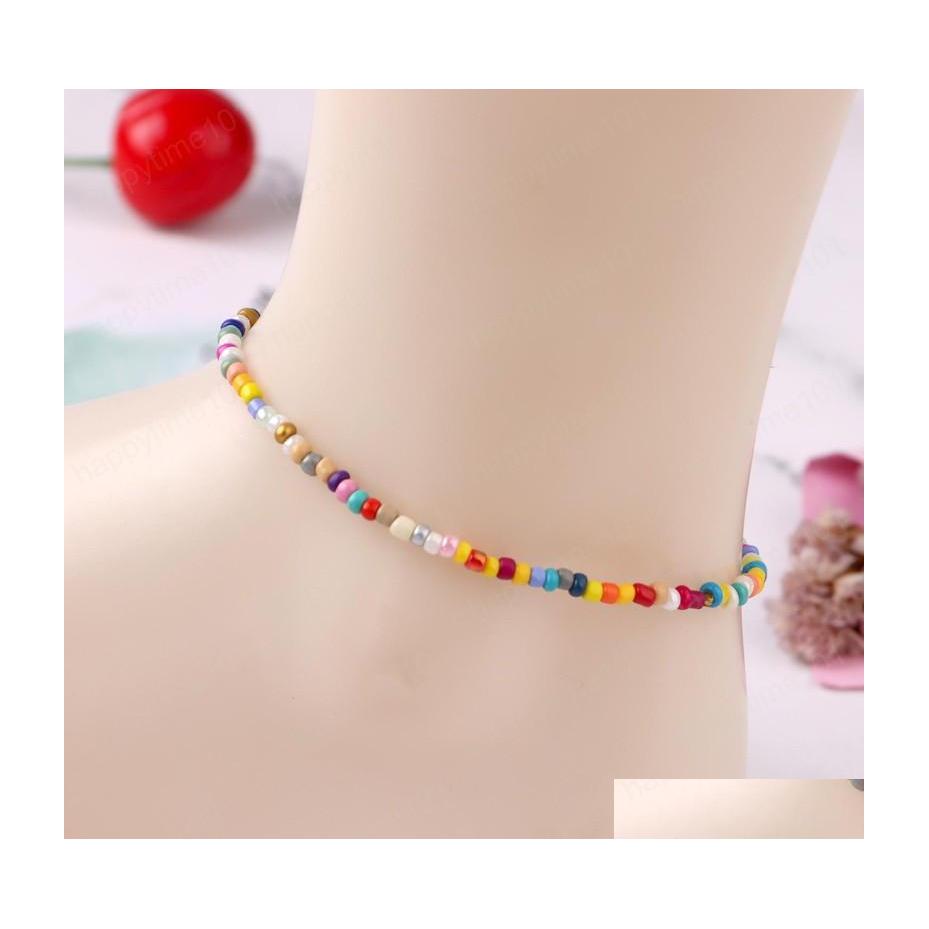 

Anklets Bohemian Colorf Beads Anklets For Women Girls Fashion Handmade Beach Anklet Boho Beaded Foot Chains Gift Drop Delivery Jewelr Dhn1L
