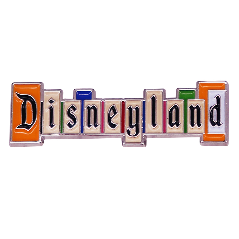 

Badge Amusement Park Logo Brooch Pastel Alphabet Pin badges, As picture