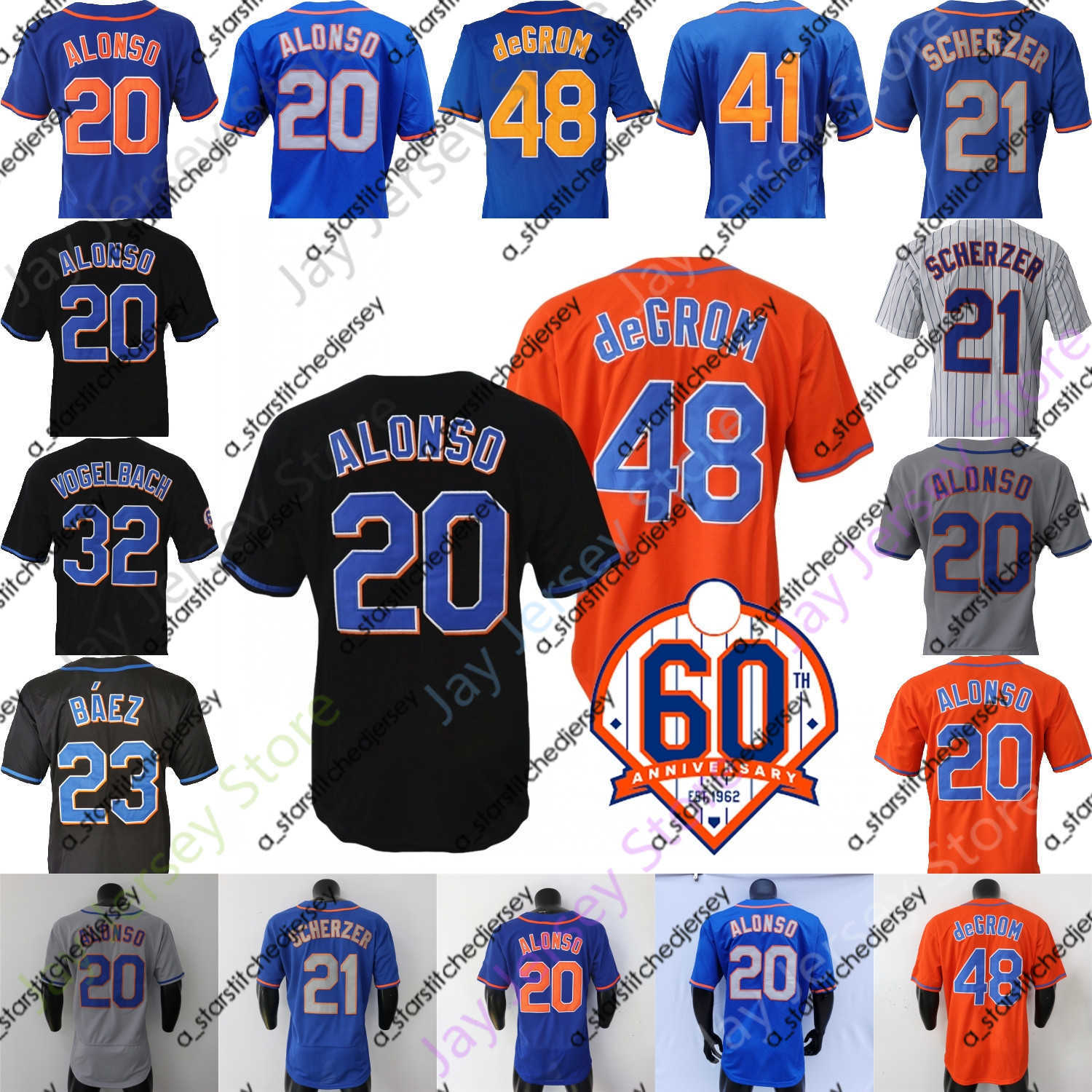 

Baseball Jerseys Francisco Alvarez Jersey Daniel Vogelbach Max Scherzer Pete Alonso Lindor Jacob deGrom Jeff McNeil Starling Marte Nimmo McCann Gore Ruf Mark, Salute to service